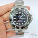 Perfect Replica Rolex Deepsea 44mm Watch -  Sea-Dweller Stainless Steel Case Black Dial 